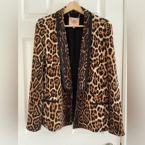 Juicy Couture Flowing Leopard Blazer